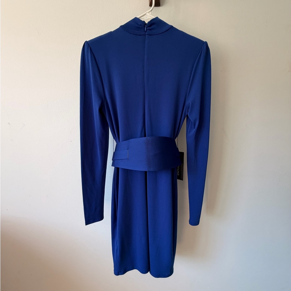 MARCIANO SURFING BLUE JENNE BELTED DRESS SIZE XS - Picture 6 of 6